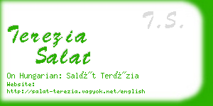 terezia salat business card